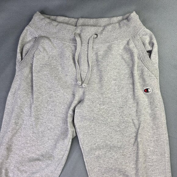 Champion Sweatpants Womens Medium Gray Athletic Joggers Script Logo Pants - Picture 4 of 10